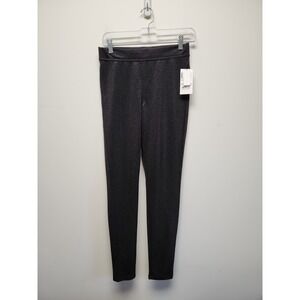 Utopia by Hue Women's Black Shimmer Pull On Leggings Size Small New